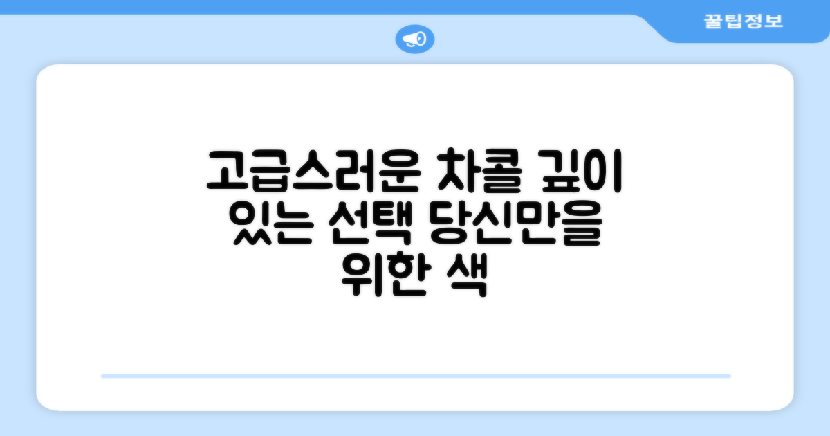 차콜그레이, 고급스러운 선택